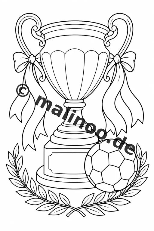 Fußball Malbuch 20 Ausmalbilder PDF Download digital – Vorschaubild 2