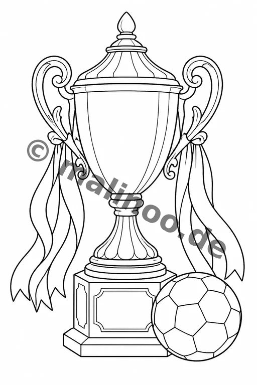 Fußball Malbuch 50 Ausmalbilder gedruckt+lose – Vorschaubild 2