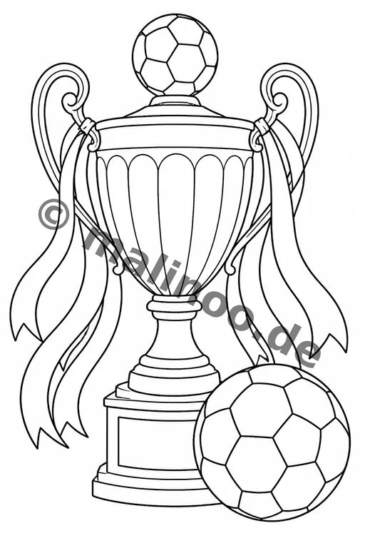 Fußball Malbuch 50 Ausmalbilder gedruckt+lose – Vorschaubild 2