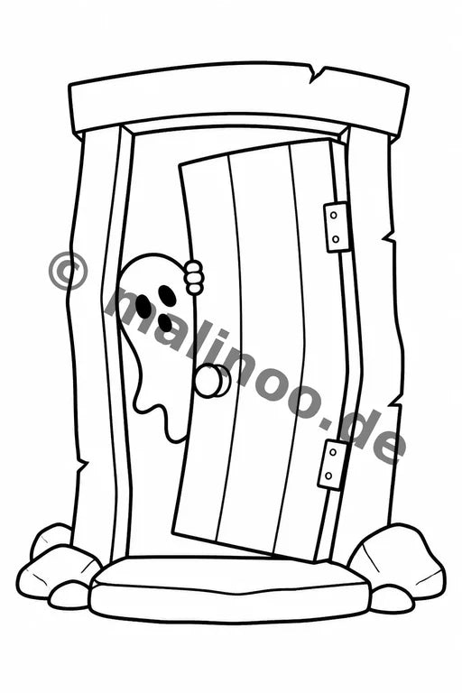Geisterstunde Malbuch 20 Ausmalbilder PDF Download – Vorschaubild 3
