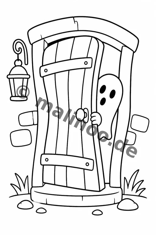Geisterstunde Malbuch 50 Ausmalbilder PDF Download – Vorschaubild 3