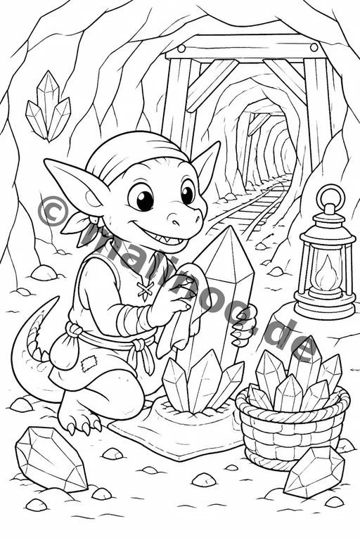 Goblins Malbuch 100 Ausmalbilder PDF Download – Vorschaubild 1