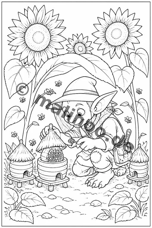 Goblins Malbuch 100 Ausmalbilder gedruckt+gebunden – Vorschaubild 8