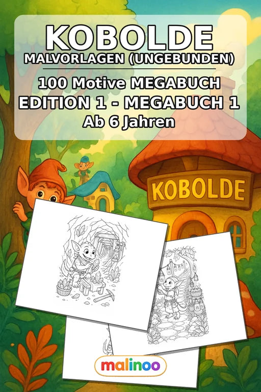 Goblins Malbuch 100 Ausmalbilder gedruckt+lose – Cover