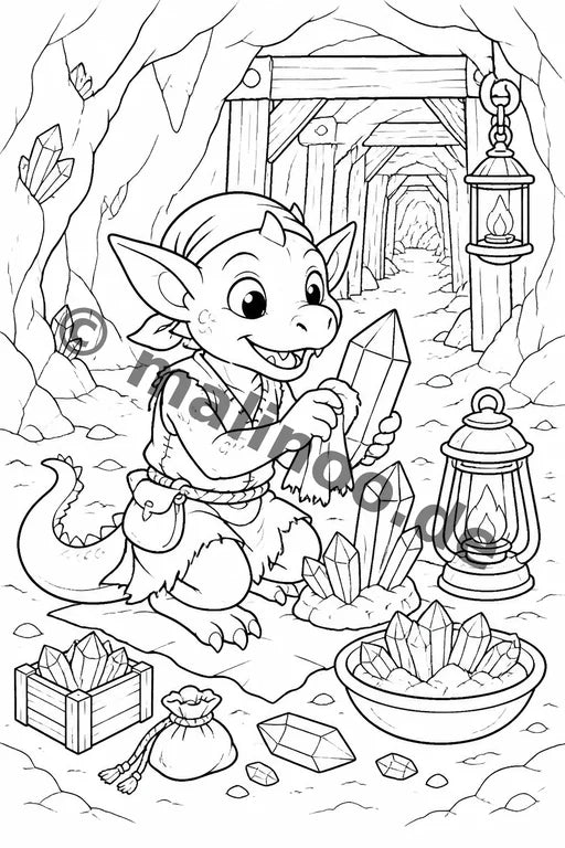 Goblins Malbuch 20 Ausmalbilder PDF Download – Vorschaubild 1
