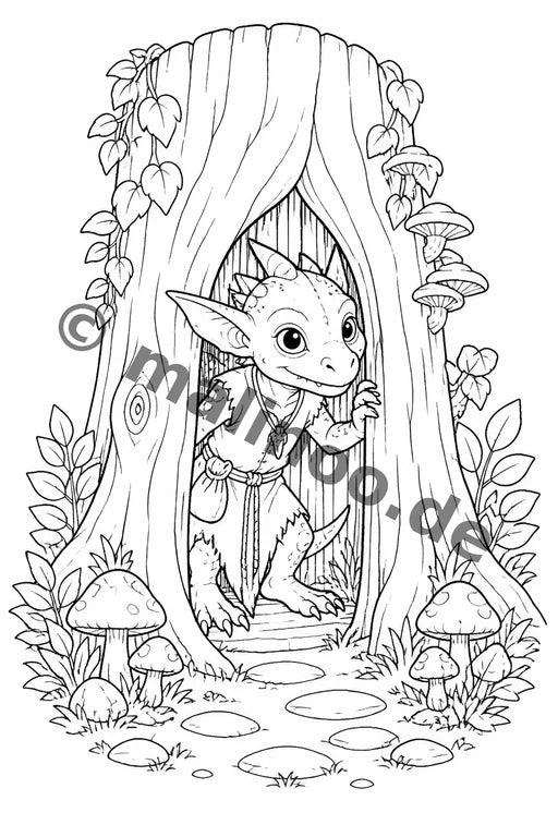Goblins Malbuch 20 Ausmalbilder PDF Download – Vorschaubild 3
