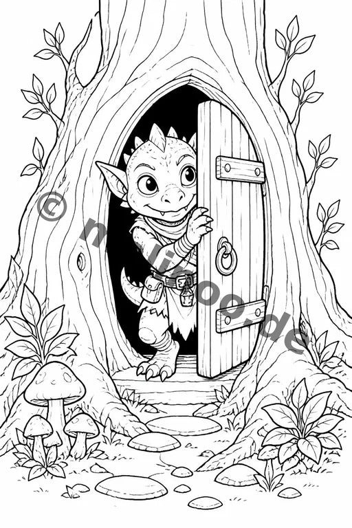 Goblins Malbuch 20 Ausmalbilder PDF Download – Vorschaubild 3