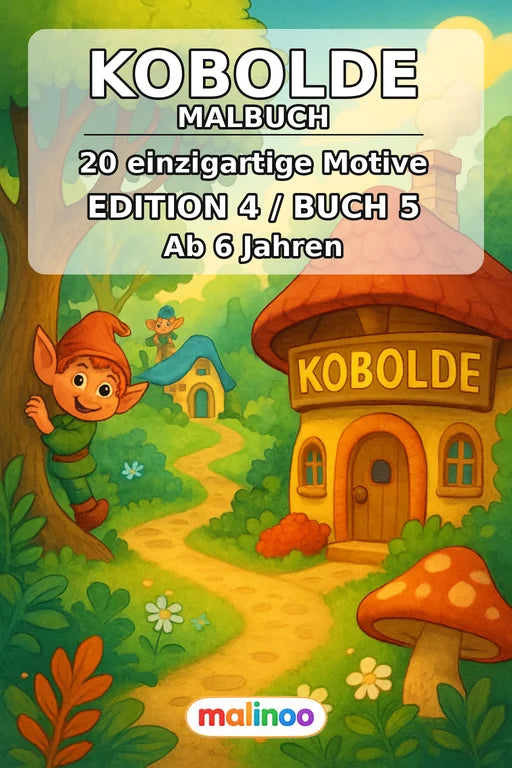 Goblins Malbuch 20 Ausmalbilder gedruckt+gebunden – Cover