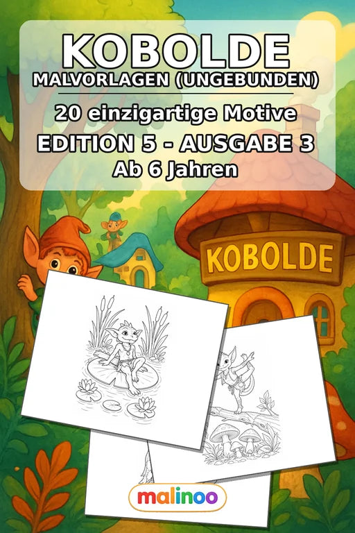 Goblins Malbuch 20 Ausmalbilder gedruckt+lose – Cover