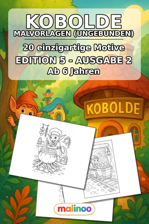 Goblins Malbuch 20 Ausmalbilder gedruckt+lose – Cover
