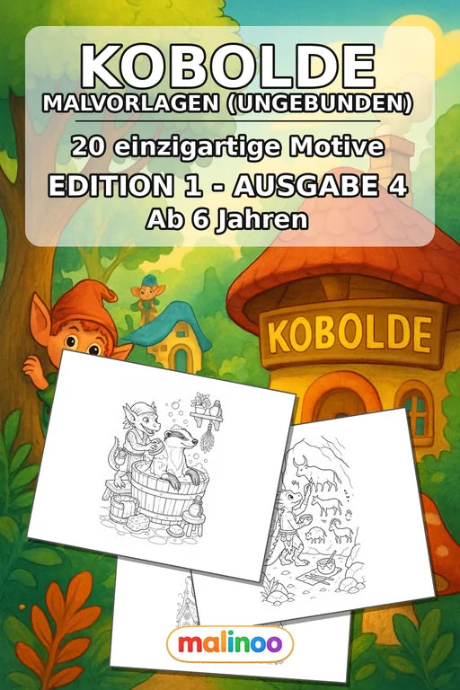 Goblins Malbuch 20 Ausmalbilder gedruckt+lose – Cover