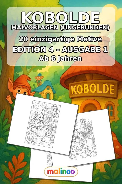 Goblins Malbuch 20 Ausmalbilder gedruckt+lose – Cover