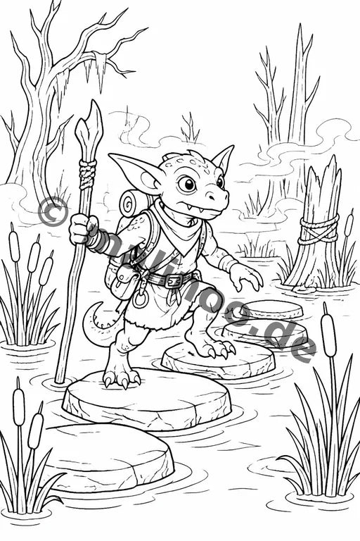 Goblins Malbuch 20 Ausmalbilder gedruckt+lose – Vorschaubild 7