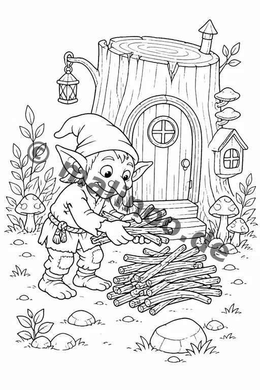 Goblins Malbuch 50 Ausmalbilder gedruckt+gebunden – Vorschaubild 10
