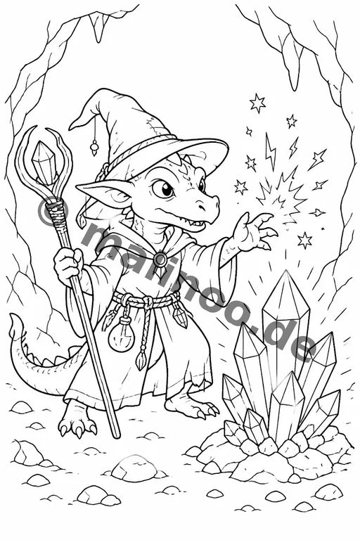 Goblins Malbuch 50 Ausmalbilder gedruckt+gebunden – Vorschaubild 5