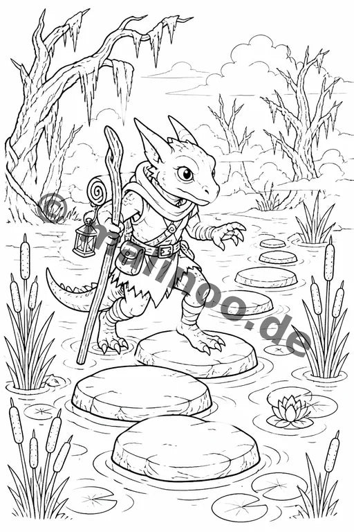 Goblins Malbuch 50 Ausmalbilder gedruckt+gebunden – Vorschaubild 7