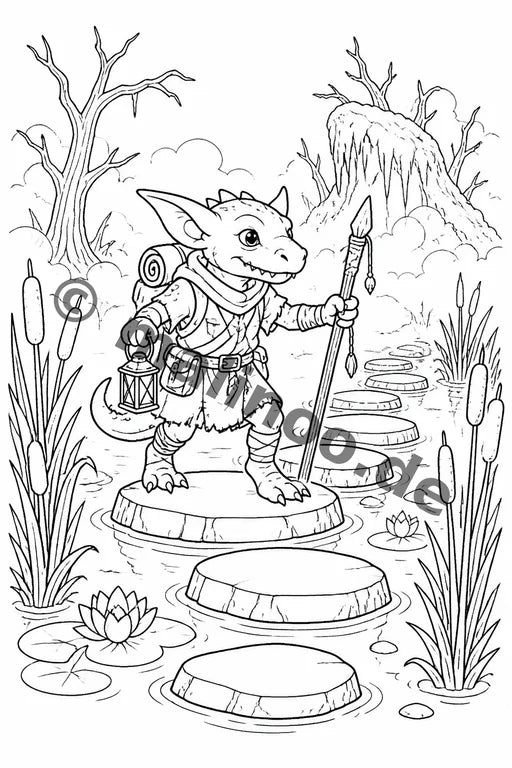 Goblins Malbuch 50 Ausmalbilder gedruckt+gebunden – Vorschaubild 7