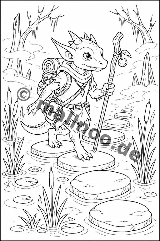 Goblins Malbuch 50 Ausmalbilder gedruckt+gebunden – Vorschaubild 7