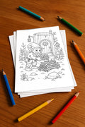 Goblins Malbuch 50 Ausmalbilder gedruckt+lose – Mockup-Ansicht