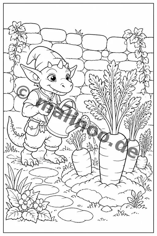 Goblins Malbuch 50 Ausmalbilder gedruckt+lose – Vorschaubild 2