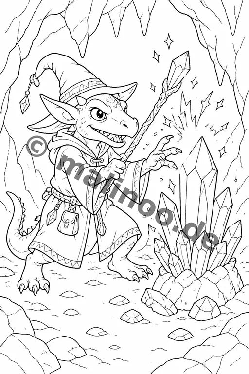 Goblins Malbuch 50 Ausmalbilder gedruckt+lose – Vorschaubild 5