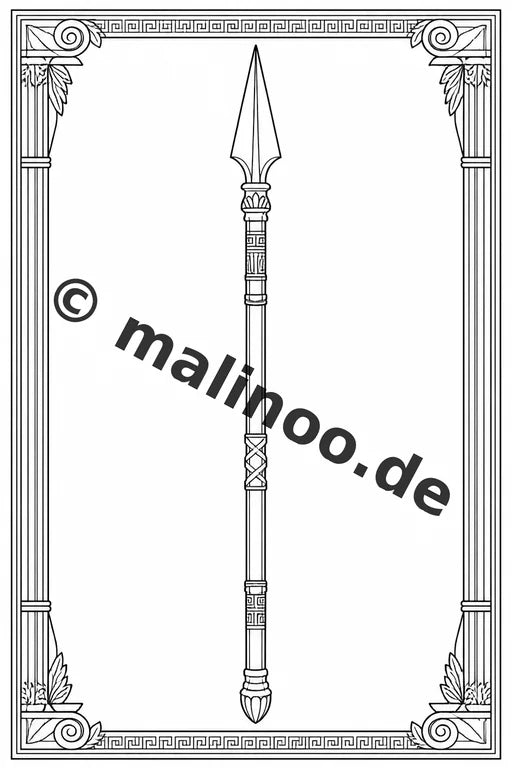 Griechenland Malbuch 20 Ausmalbilder PDF Download digital – Vorschaubild 3