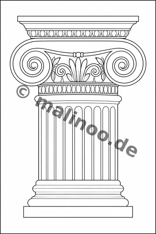 Griechenland Malbuch 20 Ausmalbilder PDF Download – Vorschaubild 4