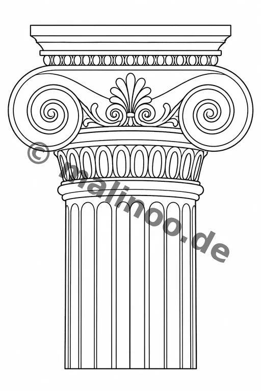 Griechenland Malbuch 20 Ausmalbilder PDF Download – Vorschaubild 4