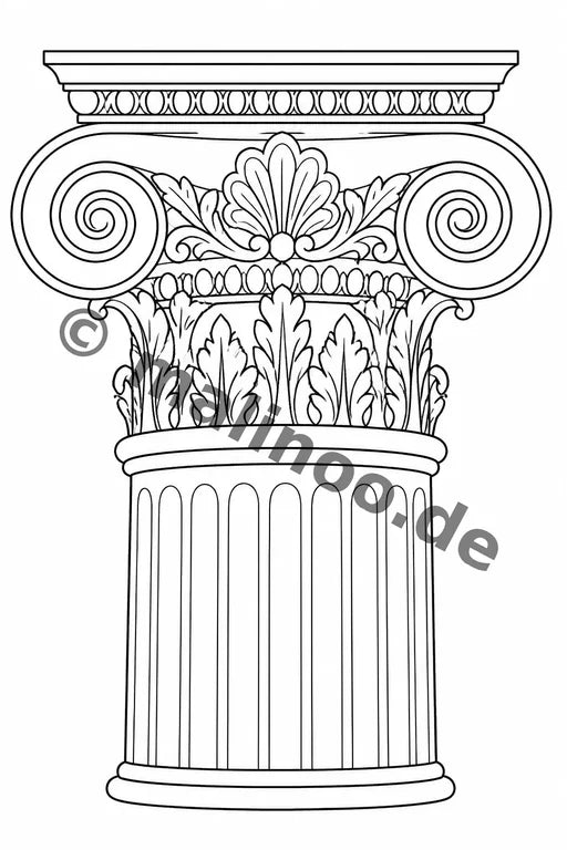 Griechenland Malbuch 20 Ausmalbilder gedruckt+gebunden – Vorschaubild 4