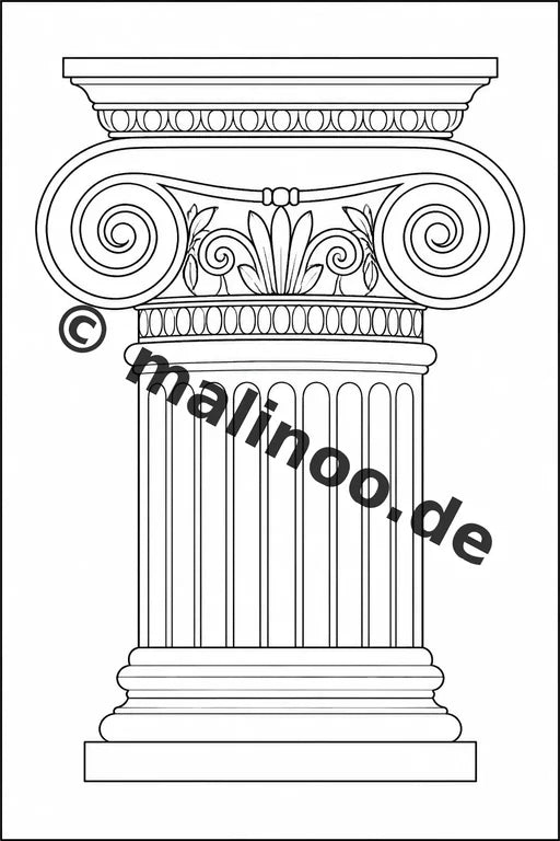 Griechenland Malbuch 20 Ausmalbilder gedruckt, ungebunden – Vorschaubild 4