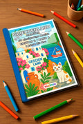 Griechenland Malbuch 50 Ausmalbilder gedruckt+gebunden – Mockup-Ansicht
