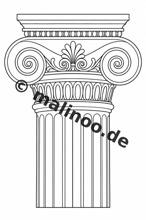 Griechenland Malbuch 50 Ausmalbilder gedruckt, ungebunden – Vorschaubild 4