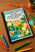 Griechische Götter Malbuch 100 Ausmalbilder PDF Download – Mockup-Ansicht