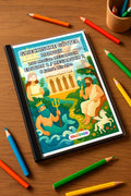 Griechische Götter Malbuch 100 Ausmalbilder gedruckt+gebunden – Mockup-Ansicht