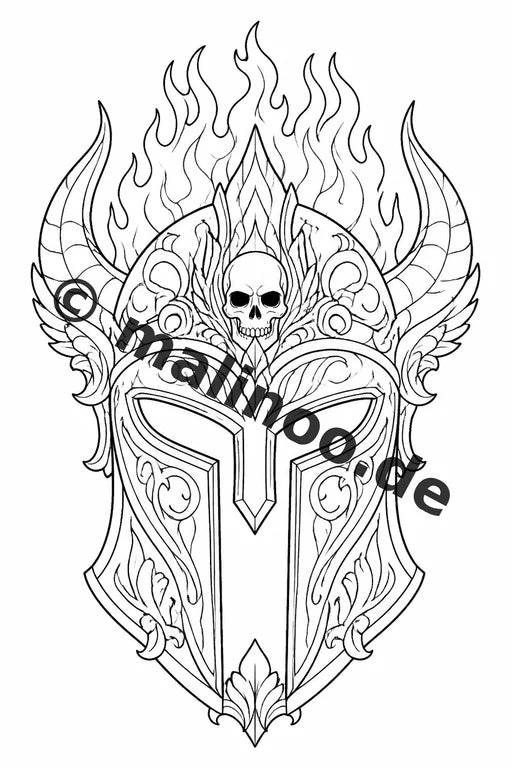 Griechische Götter Malbuch 20 Ausmalbilder PDF Download digital – Vorschaubild 3