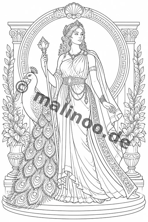 Griechische Götter Malbuch 20 Ausmalbilder gedruckt+lose – Vorschaubild 10