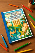 Griechische Götter Malbuch 50 Ausmalbilder gedruckt+gebunden – Mockup-Ansicht