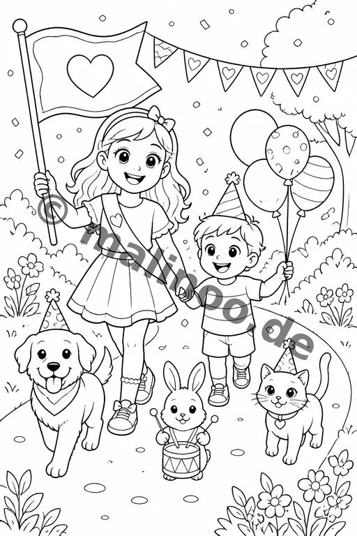 Große Schwester Malbuch 20 Ausmalbilder gedruckt+gebunden – Vorschaubild 10