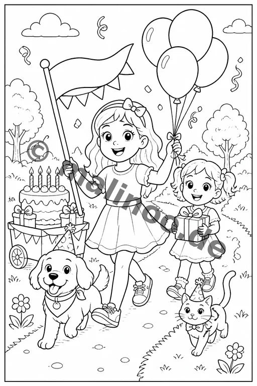 Große Schwester Malbuch 50 Ausmalbilder gedruckt+gebunden – Vorschaubild 10