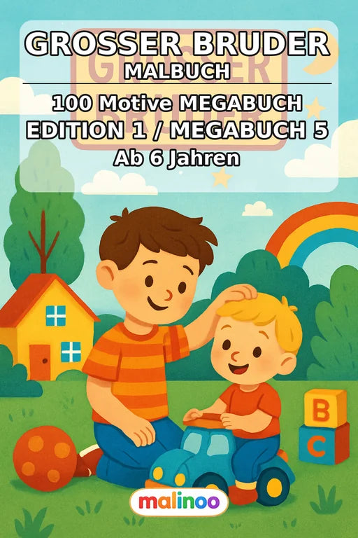 Großer Bruder Malbuch 100 Ausmalbilder gedruckt+gebunden – Cover