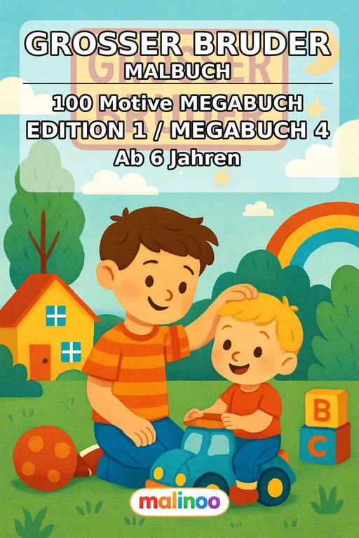 Großer Bruder Malbuch 100 Ausmalbilder gedruckt+gebunden – Cover