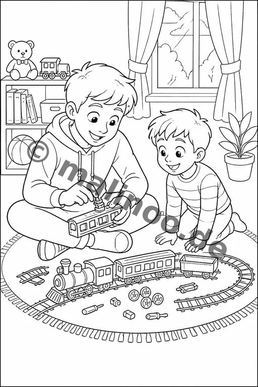 Großer Bruder Malbuch 100 Ausmalbilder gedruckt+gebunden – Vorschaubild 4
