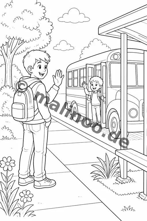 Großer Bruder Malbuch 20 Ausmalbilder PDF Download – Vorschaubild 5