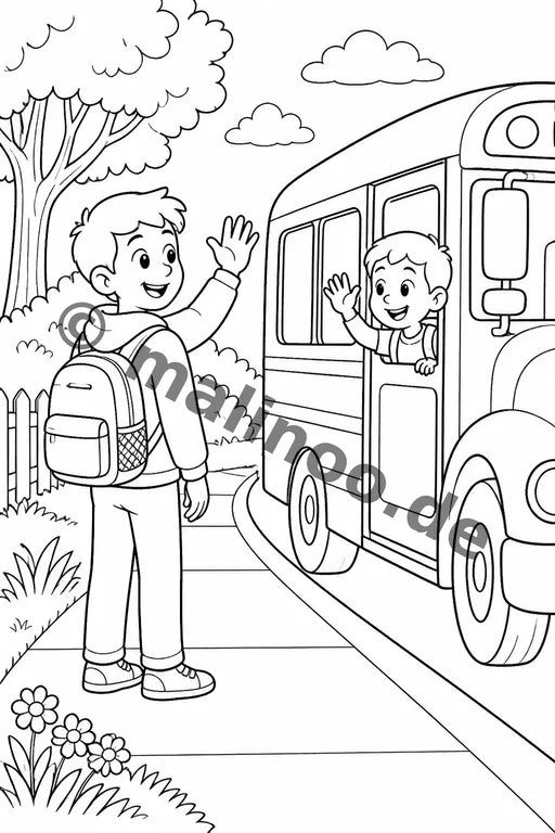 Großer Bruder Malbuch 20 Ausmalbilder gedruckt+gebunden – Vorschaubild 5