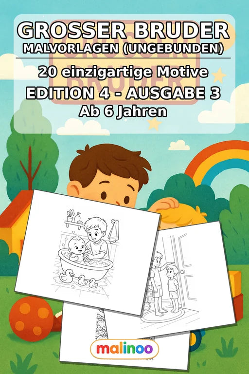 Großer Bruder Malbuch 20 Ausmalbilder gedruckt+lose – Cover