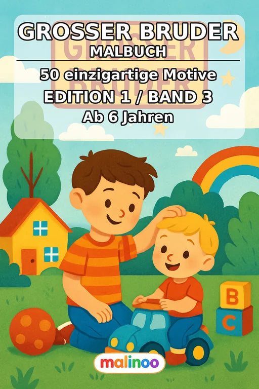 Großer Bruder Malbuch 50 Ausmalbilder gedruckt+gebunden – Cover