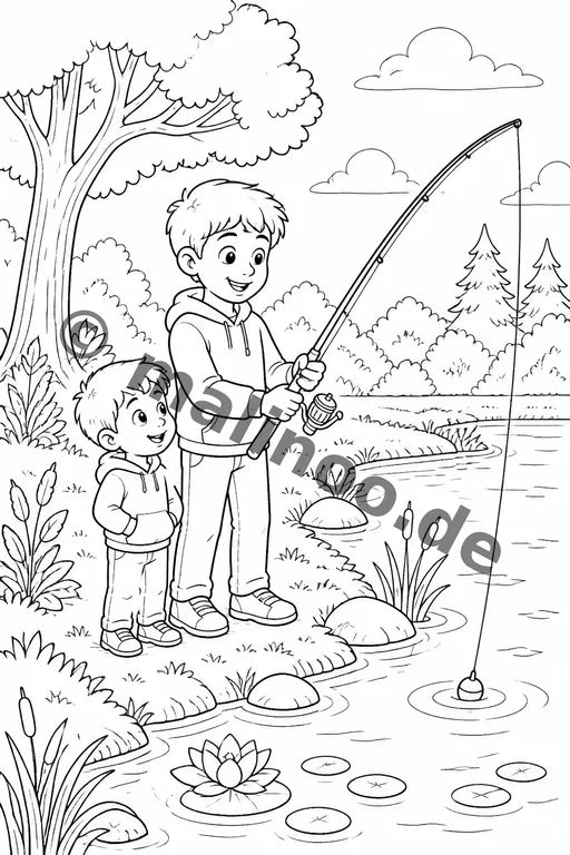 Großer Bruder Malbuch 50 Ausmalbilder gedruckt+gebunden – Vorschaubild 3