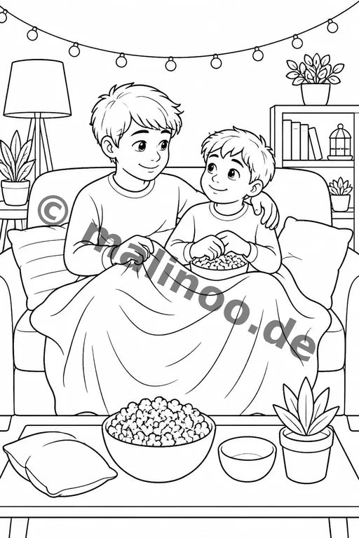 Großer Bruder Malbuch 50 Ausmalbilder gedruckt+gebunden – Vorschaubild 7