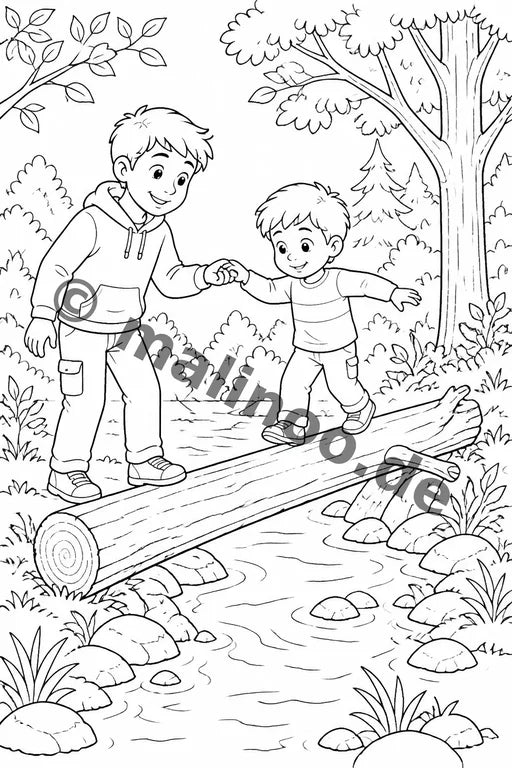 Großer Bruder Malbuch 50 Ausmalbilder gedruckt+gebunden – Vorschaubild 8