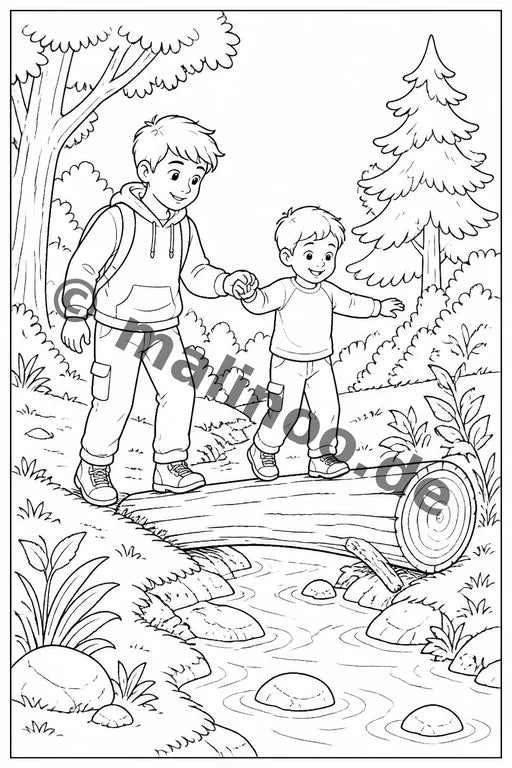 Großer Bruder Malbuch 50 Ausmalbilder gedruckt+gebunden – Vorschaubild 8
